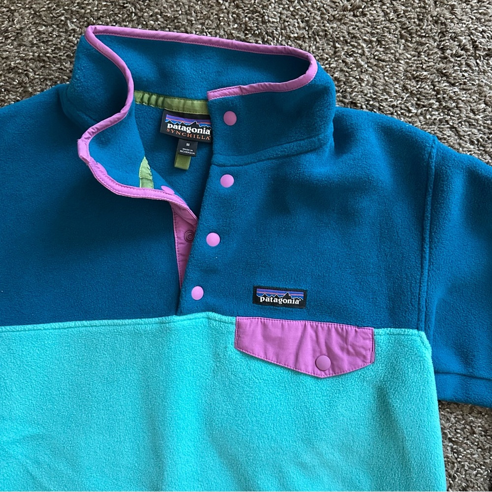 Patagonia Synchilla Snap-T Fleece Pullover Womens Medium Like New - Picture 4 of 9